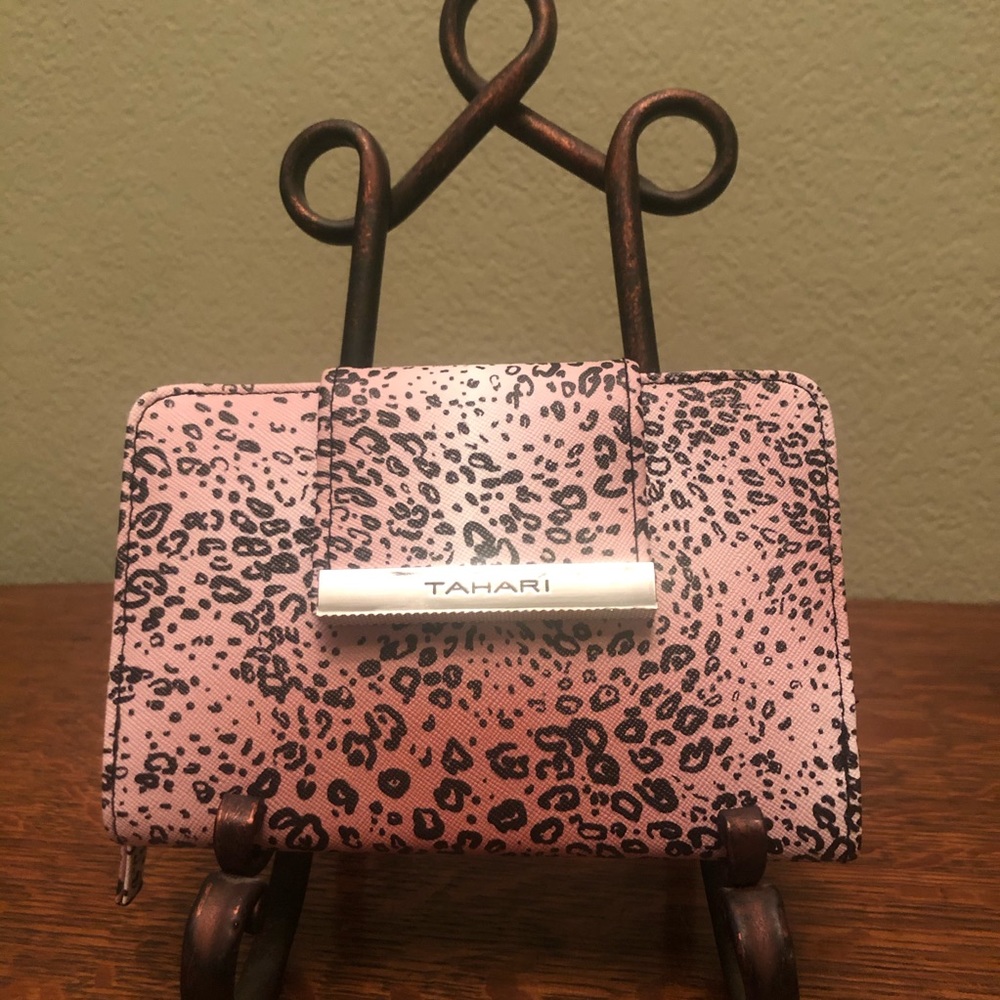 Tahari Leopard Identity Protect Wallet
